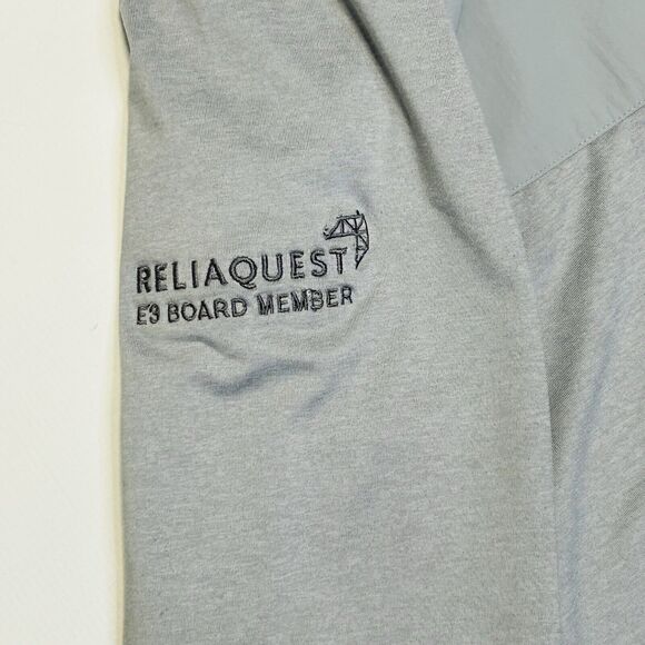 Vuori Sunday Element Track Jacket Mens Size 2XL XXL Gray V265 Sleeve Embroidered - Picture 8 of 12